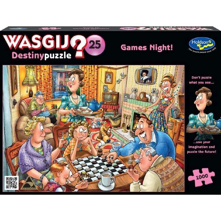 Night In Puzzle Fun WASGIJ 1000 Piece Game Night Challenge